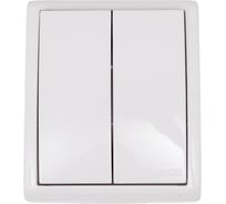 Двухклавишный выключатель Simon с подсветкой, IP54, 10А 250В, S15 Aqua 1594399-030