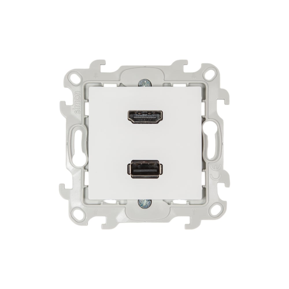 Коннектор Simon HDMI+USB 2.0, белый 2411095-030 - выгодная цена, отзывы ...