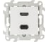 Коннектор Simon HDMI+USB 2.0, белый 2411095-030 1