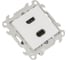 Коннектор Simon HDMI+USB 2.0, белый 2411095-030 2