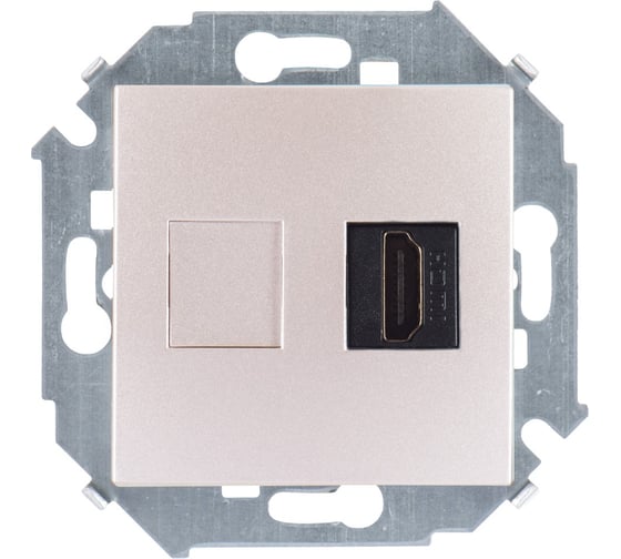 Розетка Simon HDMI, шампань 1591407-034