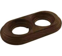 Рамка Electraline 2 постовая, накладной монтаж, цвет Старое дерево BF1-620-17