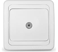 Розетка UNIVersal Валери TV белая В0027