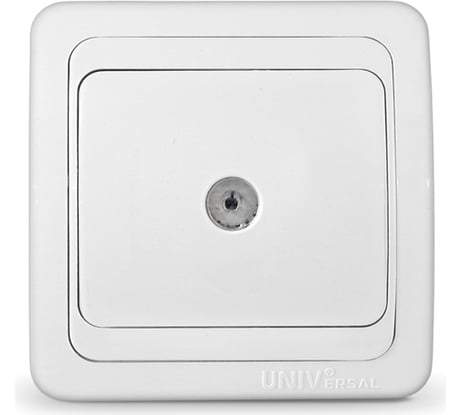 Розетка UNIVersal Валери TV белая В0027