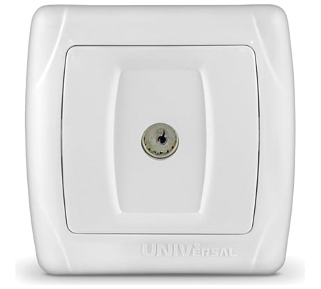 Розетка UNIVersal Маргарита TV белая М0027