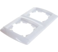 Рамка UNIVersal Маргарита 2-х местная, горизонтальная, белый МР002Г