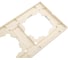 Рамка UNIVersal Бриллиант 6-ти местная, горизонтальная, слоновая кость ivory 1034 5