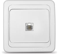 Розетка UNIVersal Валери TF белый В0034