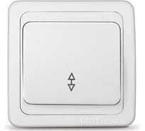 Выключатель UNIVersal Валери 1 клавиша, проходной, белый В0025