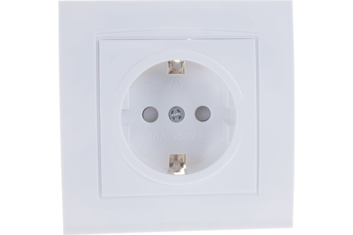 Розетка UNIVersal Бриллиант с/з з/ш белая 7947632 - выгодная цена ...