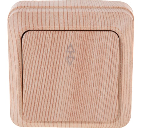 Выключатель UNIVersal Олимп 1 клавиша, проходной, сосна 5560803