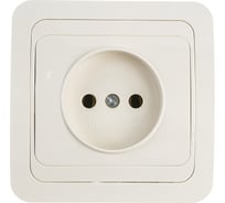 Розетка UNIVersal Валери б/з слоновая кость ivory Б-В0022