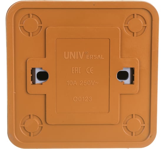 Выключатель UNIVersal Олимп 2 клавиши, с подсветкой, бук 7946734