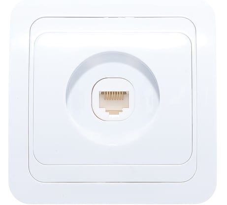 Компьютерная розетка UNIVersal Валери белая В0035