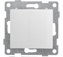 Проходной механизм переключателя GUSI ELECTRIC Bravo 1 клавиша, СУ, 10А, 250В, белый С10В4-001