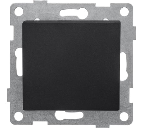 Механизм проходного переключателя GUSI ELECTRIC Bravo 1 клавиша, СУ, 10А, 250В, графит С10В4-010