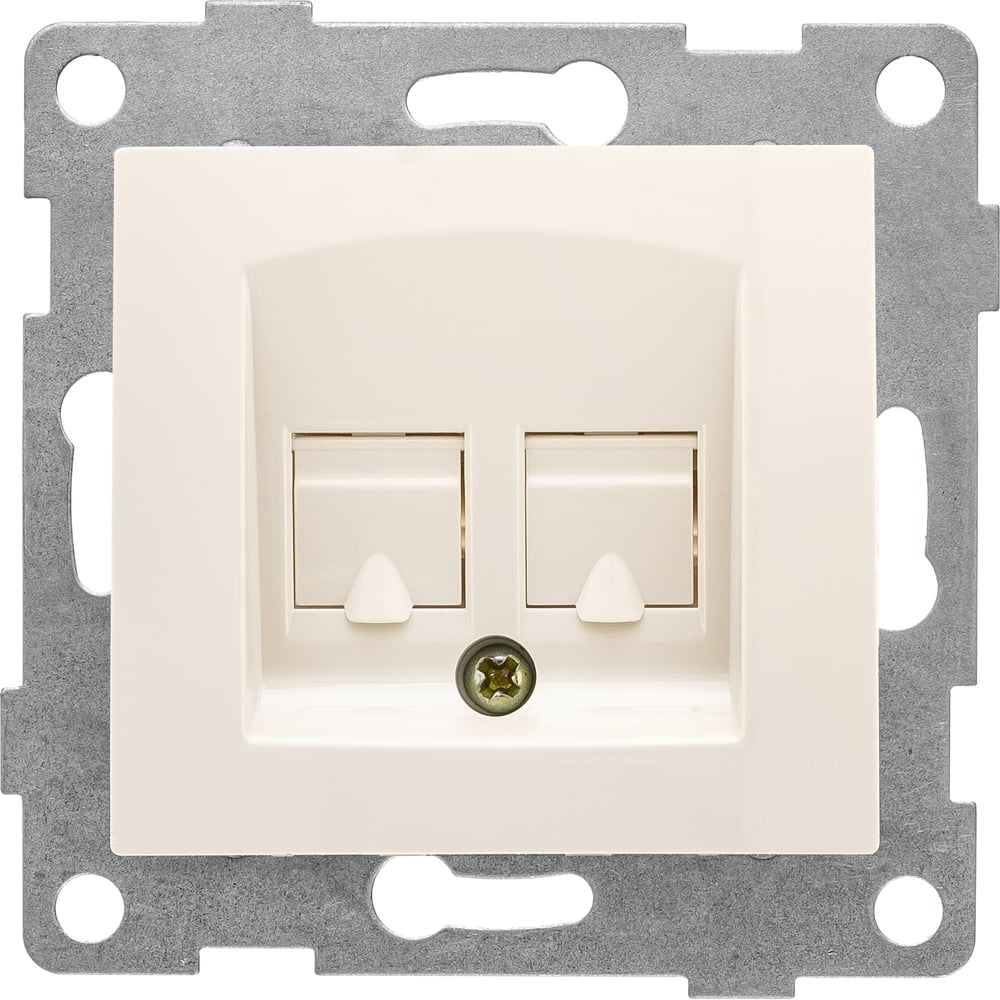 Механизм компьютерной и телефонной розетки GUSI ELECTRIC Bravo RJ45 ...