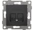 Механизм компьютерной и телефонной розетки GUSI ELECTRIC Bravo RJ45, RJ12, СУ, графит С10КТ-010 1