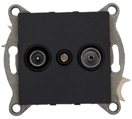 Механизм розетки GUSI ELECTRIC Ugra TV+SAT, оконечной, СУ, графит С11TS1-010