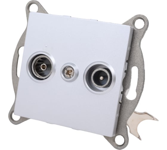 Механизм розетки GUSI ELECTRIC Ugra TV+ SAT, оконечной, СУ, серебро С11TS1-004