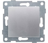 Механизм выключателя GUSI ELECTRIC Ugra 1 клавиша, самовозвратный, СУ, 10А, 250В, серебро С11В6-004