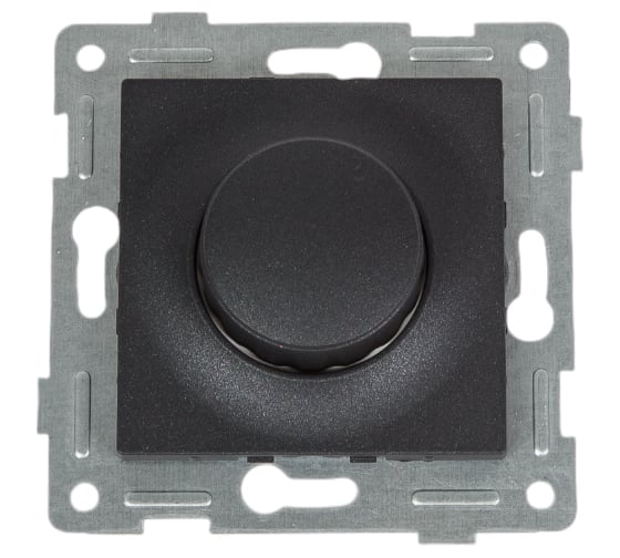 Механизм диммера GUSI ELECTRIC Ugra 500W, СУ, графит С11Д6-010 1