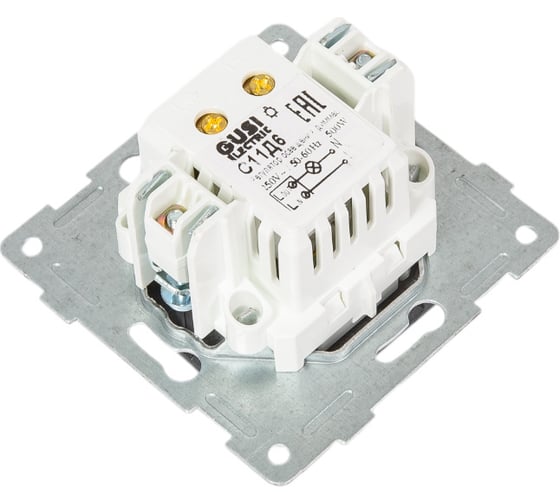 Механизм диммера GUSI ELECTRIC Ugra 500W, СУ, графит С11Д6-010