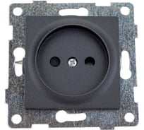 Механизм розетки GUSI ELECTRIC Ugra 1-ой б/з с з/ш, скрытая установка, 16А, 250В, графит С11Р2-010