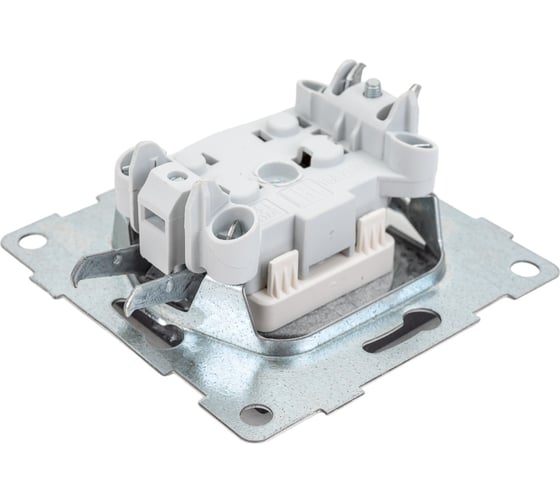 Механизм розетки GUSI ELECTRIC Ugra 1-ой б/з с з/ш, скрытая установка, 16А, 250В, графит С11Р2-010