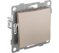 Механизм выключателя GUSI ELECTRIC Bravo 1 клавиша, 2-х полюсный, СУ, 10А, 250В, золото С10В5-005