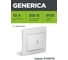 Выключатель GENERICA КВАРТА 1кл проход.,в сборе скр,бел EVK12-K01-10-DM 2