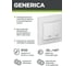 Выключатель GENERICA КВАРТА 2кл в сборе скр,бел с индик EVK21-K01-10-DM 3