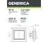 Выключатель GENERICA КВАРТА 2кл в сборе скр,бел с индик EVK21-K01-10-DM 4