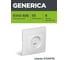 Розетка GENERICA KVARTA 1-местная компьютерная RJ45 кат.5е РК10-КБ белый EKK10-K01-DM 2