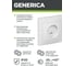 Розетка GENERICA KVARTA 1-местная компьютерная RJ45 кат.5е РК10-КБ белый EKK10-K01-DM 3