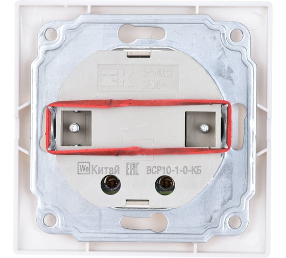 Поворотный светорегулятор IEK КВАРТА белый EDK10-K01-03-DM