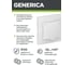 Розетка GENERICA КВАРТА х1 с/з с крышкой бел. ERK15-K01-16-DM 3