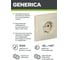 Розетка GENERICA КВАРТА х1 с/з в сборе б/ш,крем ERK14-K33-16-DM 3