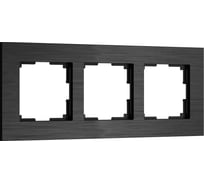Рамка WERKEL на 3 поста AluMax (черный алюминий) a066331