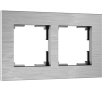 Рамка WERKEL на 2 поста AluMax (алюминий) a066327
