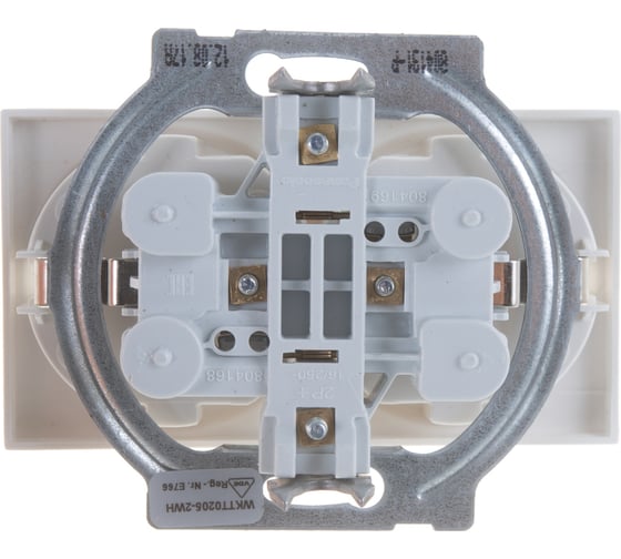 Розетка Panasonic 2-я с/з белая Karre Plus 54908 WKTT0205-2WH-RES