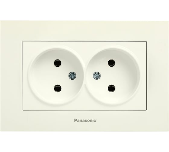 Розетка Panasonic 2-я б/з крем Кarre Plus 55004 WKTC0204-2BG