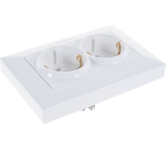 Розетка Panasonic 2-я с/з белая Arkedia 54770 WMTC0205-2WH