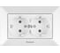 Розетка Panasonic 2-я с/з белая Arkedia 54770 WMTC0205-2WH 1