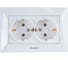 Розетка Panasonic 2-я с/з белая Arkedia 54770 WMTC0205-2WH 2