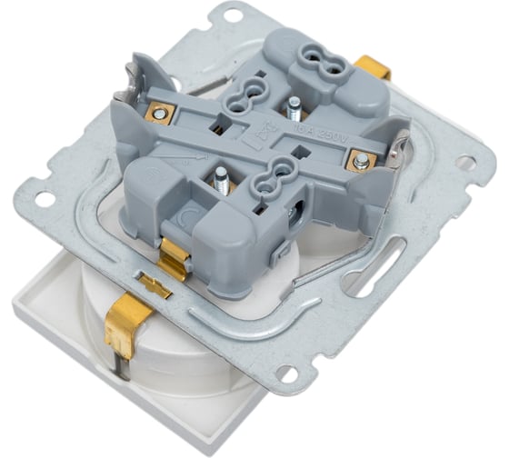 Розетка МОДУЛЬ Panasonic 2-я, c заземлением, серебро Karre Plus 54874 WKTT0205-2SL