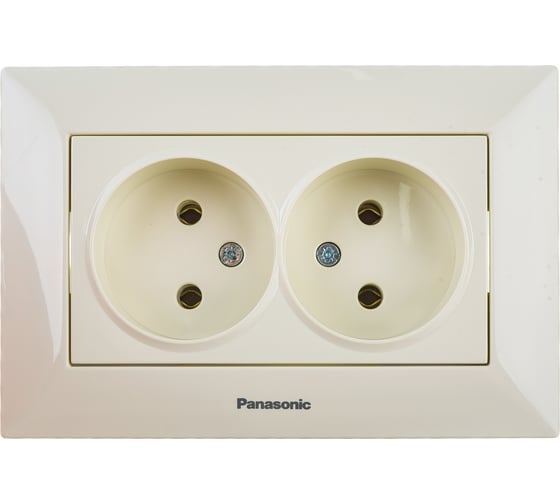 Розетка Panasonic 2-я б/з крем Arkedia 54745 WMTC0204-2BG