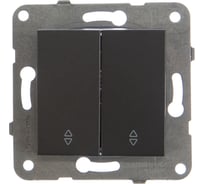 Переключатель Panasonic 2кл проходной темно-серый Karre Plus 54 WKTT0011-2DG-RES