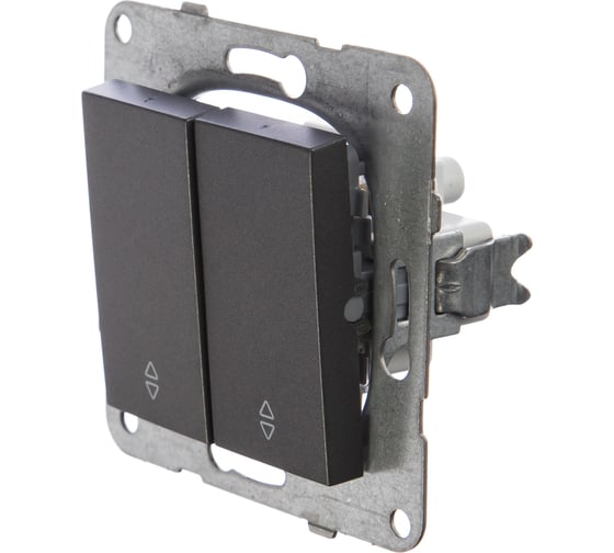 Переключатель Panasonic 2кл проходной темно-серый Karre Plus 54 WKTT0011-2DG-RES
