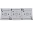 Блок розетка Panasonic 3гн с/з с крышкой горизонтальный серый IP54 PACIFIC Pan WPTC4840-2GR 6